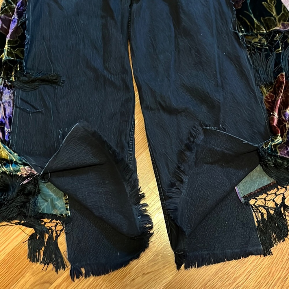 Free People Just Frills Low-Rise Wide-Leg Jeans NWT Size 29 - Picture 16 of 16